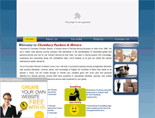 Tablet Screenshot of chowdarypackersandmovers.com